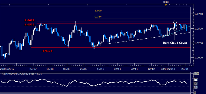 Forex Analysis: AUD/USD Classic Technical Report 01.24.2013
