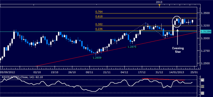 Forex Analysis: EUR/USD Classic Technical Report 01.24.2013