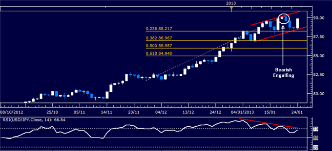 Forex Analysis: USD/JPY Classic Technical Report 01.24.2013