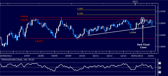 Forex Analysis: AUD/USD Classic Technical Report 01.25.2013