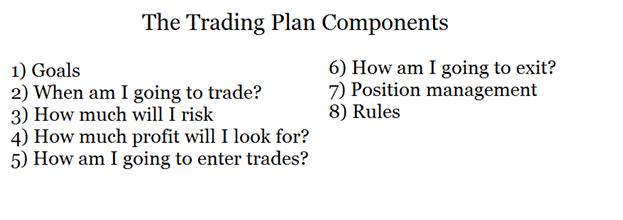 Forex trading plan examples